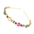 thumbnail image 3 of Multi Color Rhinestone Fashion Headband for Women Stylish Hair Hoop for Decoration 1pc Alloy Glass, 3 of 5