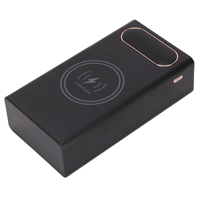 Carcasa De Caja De Carga USB Dual, Plug And Play Preciso Gran Capacidad Ligero 12 18650 Caja De Banco De Energía ABS Con Cordón Para Teléfonos Móviles ANGGREK Electrónicos
