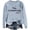 Bleu Ciel, variante sur VBARHMQRT Robe à Capuchon pour Femmes Chandail à Col Rond à Épaules Dénudées à Manches Longues Décontracté pour l'Automne et l'Hiver avec Imprimé de Lettres (3)