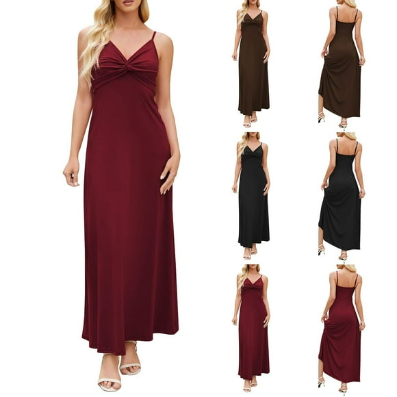 Sentmoon Prom Dress 2026 Spaghetti Strap Solid Color Boho Dress Short Sleeve Graduation Oversized Vacation Dresses for Women Beach Necessities for Lounge and Relax XXL