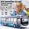 thumbnail image 6 of 1/42 Diecast Bus Toys Cars, 11.8"Metal City Bus Toy Vehicles with Light Up and Open-able Doors , Holiday gifts for boys and girls aged 3-12, 6 of 7
