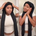 thumbnail image 3 of Bonnet for Sleeping 2 in 1 Long Braids Protection & UV Shield,Breathable &, 3 of 5