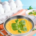 thumbnail image 3 of 2Pcs Stainless Steel Wok with Handles Kitchen Cooking Pan Kitchenware Cooking Metal Wok, 3 of 8