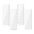 thumbnail image 3 of 4 piezas de herramientas de acrílico transparente para tartas, peine para tartas, decoración de tartas para fiestas, 3 of 9