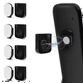 thumbnail image 2 of Magnetic Remote Control Holder Wall Mount, 4 Pair Organizers Storage Self-Adhesive TV Black, 2 of 7