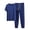 Blue-2 piece sets for men, variant on Men's Short Sleeve Top and Jogger Pant Sleep Pajama Set Soft Modal Cotton Pajamas Comfy Loungewear Sleepwear