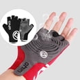 thumbnail image 3 of Soidarity 1 par de guantes auxiliares para senderismo, accesorios para trotar con pantalla táctil de cuero PU, mitones para ciclismo, almohadilla Ciclismo Negro METRO Soidarity OD027272-19, 3 of 6