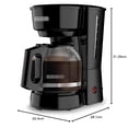 thumbnail image 2 of Black+Decker Cafetera con Tecnología Vortex y Filtro Permanente, 12 Tazas, CM0916B, 2 of 10