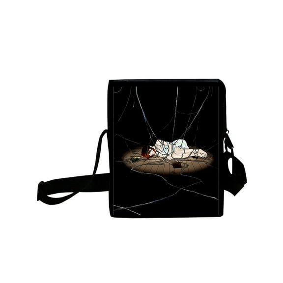 MNHFKGP Anime Serial Experiments Lain 3D Print Oxford cloth satchel Diagonal Shoulder Bag Fashion casual backpack