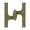 Antique Brass, variant on Deltana 6'' H x 5'' W Surface mount Single Door Hinge