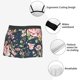 thumbnail image 3 of Balery Vintage Floral Calzoncillos bóxer para hombre, ropa interior de algodón suave y transpirable con cinturilla de nailon-X-Large, 3 of 5