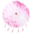 thumbnail image 3 of Tassel Umbrella, Umbrella 57cm/22.4Inch For Living Room Pink, 3 of 8