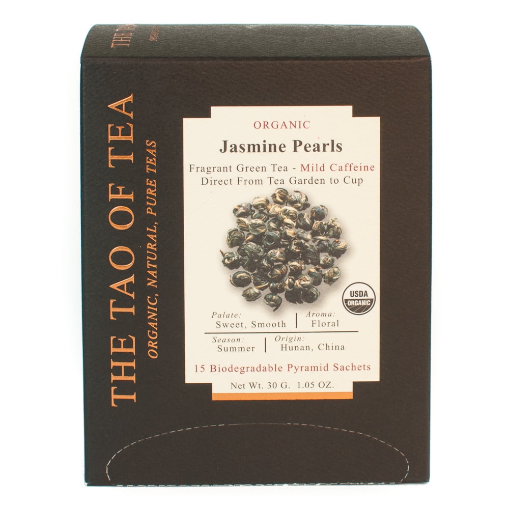 The Tao of Tea Organic Jasmine Pearl Green Tea Bags, 15 Ct