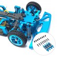 thumbnail image 4 of 4 Pieces Metal Shock Absorber Remote Control 1:28 Crawler Model Damper Upgrade Part Repair Replacement for Wltoys K969 K979 K989 Blue, 4 of 8