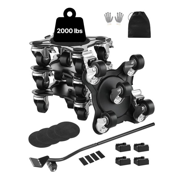 Furniture Dolly VEVOR, carga máxima de 1200 libras con 5 ruedas