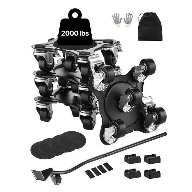 Furniture Dolly VEVOR, carga máxima de 1200 libras con 5 ruedas