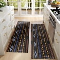 thumbnail image 4 of Kitchen Rugs Sets Of 2,Colorful Geometric Striped Pattern Anti Fatigue Kitchen Mat Rugs Non Slip Washable,Decorative Kitchen Floor Mats for Kitchen,Sink,Laundry,17"X47", 4 of 5
