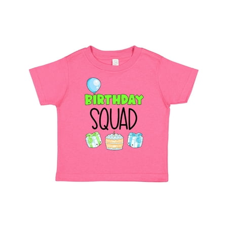 

Inktastic Birthday Squad Balloon Cake and Presents Gift Toddler Boy or Toddler Girl T-Shirt