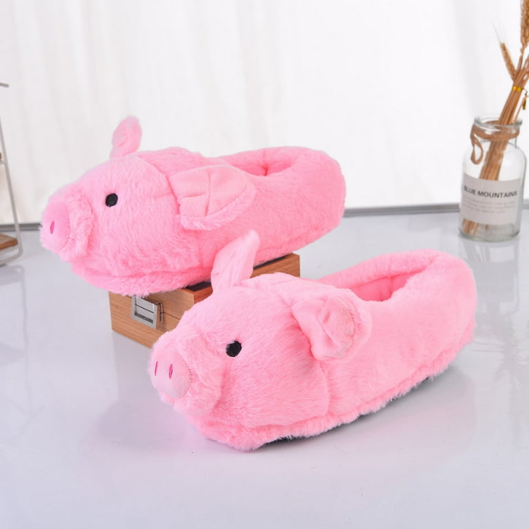 Kids pig shop slippers
