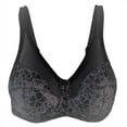 thumbnail image 1 of Style 7101 | Brand Printed Full Figure Support Underwire Bra - Black, 1 of 2