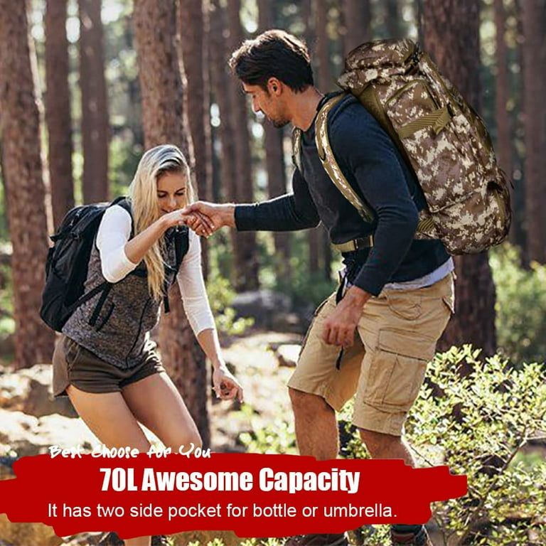 70L Highland Tactical Backpack for Men, Large Survival Hunting