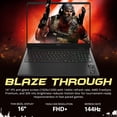 thumbnail image 4 of HP Omen 16" 2K 144Hz Gaming Laptop, AMD Ryzen 9 8940HX, GeForce RTX 5060 Graphics, 32GB DDR5, 2TB SSD, 4-Zone RGB Backlit Keyboard, WiFi 6E, Win 11, Shadow Black, 1TB Docking Station Set, 4 of 8