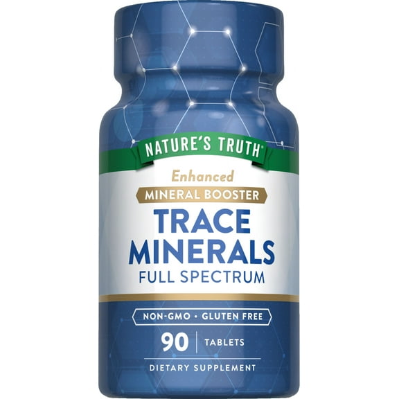 Trace Minerals Supplement | 90 Tablets | Enhanced Mineral Booster | by Nature's Truth