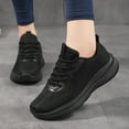 thumbnail image 2 of WNVMWI Mens Shoes Black Sneakers Height Boosting Shoes for Men Men's Sports Shoes Flat Bottom Mesh Breathable Comfortable Lace Up Non Slip Work Shoes Fashion Sneakers Walking Shoes Size 40, 2 of 9