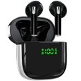thumbnail image 1 of Auriculares inalámbricos PocBuds 72 horas de reproducción con funda de carga negra, 1 of 6