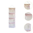 thumbnail image 6 of kowaku over Door Organizer Stuffed Animal Storage,Mesh Hammock Bag, Accessory Holder,Hanging Storage Net for Doll Shoes Bathroom pink, 6 of 9