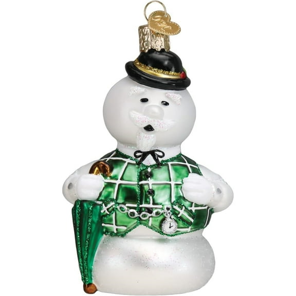Old World Christmas 4.00In Sam The Snowman, Glass, Ornament Christmas Cartoon Rudolph 44207
