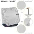 thumbnail image 5 of Yuyamidu Hummingbird Car Windshield Sun Shade Rose Front Window Sunshade Large Car Shade Auto Accessories for SUV Van Big Sedan Keep Vehicle Cool, 5 of 7