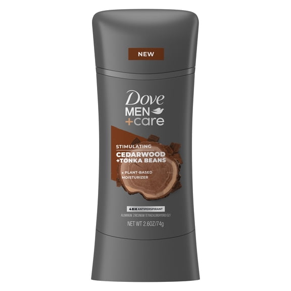 Dove Men Care Long Lasting Antiperspirant Deodorant Stick for Men Cedarwood & Tonka, 2.6 oz