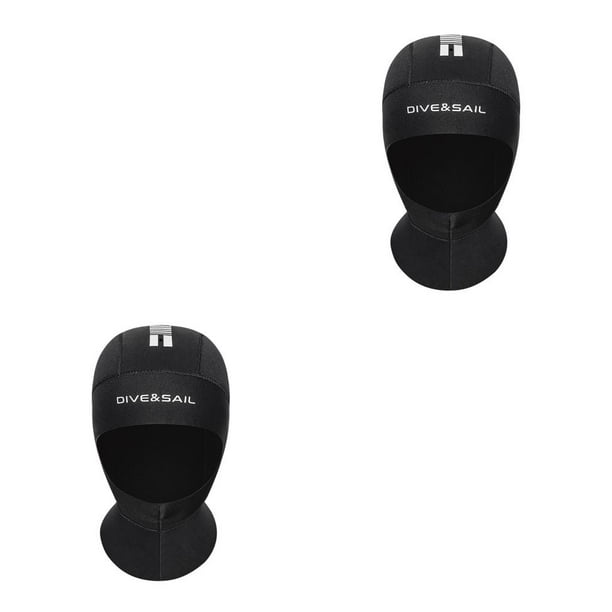 Soidarity BUCEO SAIL 5MM Gorros de buceo Térmico CR Equipo de esnórquel súper elástico Sudadera con capucha Traje de baño a prueba de viento 【L】 2piezas