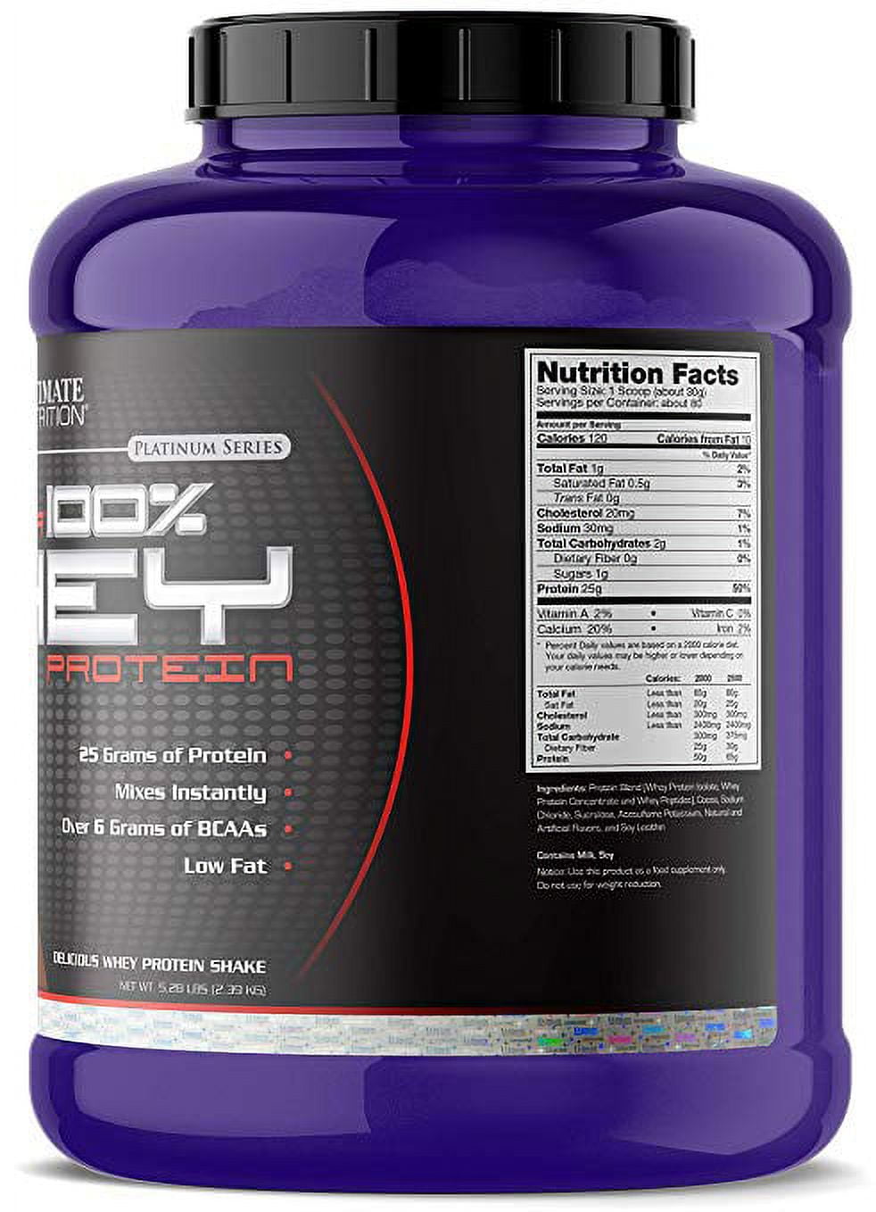 Ultimate Nutrition Prostar 100 Whey Protein Powder Natural 5.28 Pounds Walmart