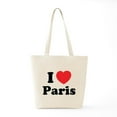 thumbnail image 6 of CafePress - I Love Paris Tote Bag - Unisex Canvas Tote Bag, Beige, 1-Piece, 6 of 7
