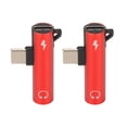 thumbnail image 1 of A 2 Uds USB C A Adaptador De Audio De 3,5mm 2 En 1 Carga De Audio USB C A Conector De Audio ABS USB C A AudioJack Para Tableta De Teléfono, 1 of 7