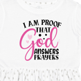 thumbnail image 4 of Inktastic Baby I Am Proof That God Answers Prayers Girls Toddler Dress, 4 of 5