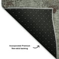 thumbnail image 5 of Addison Rugs Mayfield Premium Machine Washable Traditional Arabesque Gray Round Rug, 8' x 8', 5 of 6