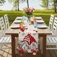 thumbnail image 4 of Table Runners 72 Inches Long Dress Scarves, Red Floral Valentine's Day Farmhouse Kitchen Table Runner, Coffee Tablerunners, Gnomes Botanical Gifts Rustic 14x72 Inch, 4 of 9