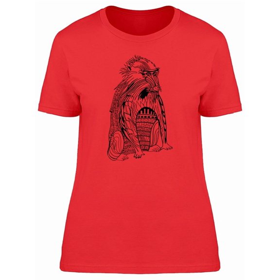 Baboon In Ethnic Tribal Body Tee Women's -Image by Shutterstock