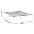 thumbnail image 2 of vidaXL Metal Bed Frame without Mattress Black 59.1"x78.7", 2 of 9