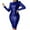 Blue, variant on Womens Long Sleeve Sequin Bodycon Dress, Glittery Midi Party Wear, Stretchy Fabric, for Date & Special Occasions