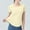 Yellow, variant on ECZHAW Seamless Workout Shirts for Women Short Sleeve Yoga Tops Sports Running Shirt Breathable Athletic Top