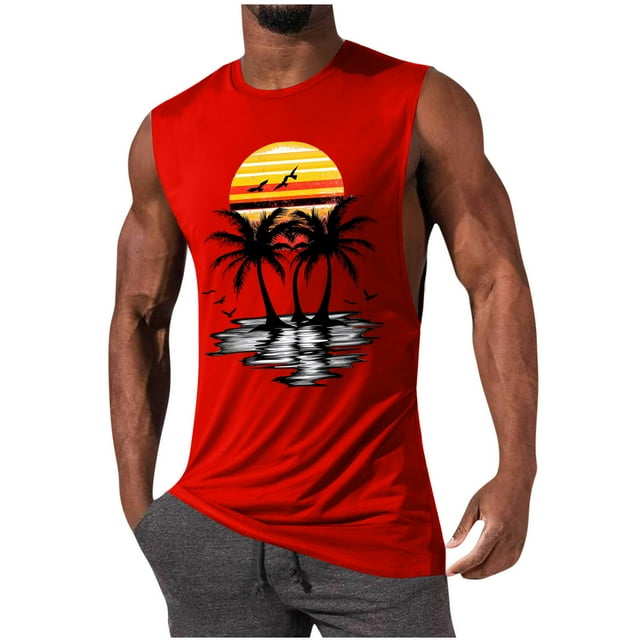 Camiseta sin mangas de cuello redondo para hombre, jersey deportivo de alta elasticidad, cuello redondo, sin mangas, ropa deportiva para hombre musculoso, camiseta sin mangas de algodón para hombre