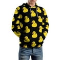 thumbnail image 5 of Yellow Rubber Ducks 3D Print Hoodie Men Women Autumn Thin Pullover Sweatshirt Vintage Streetwear Tops, 5 of 6