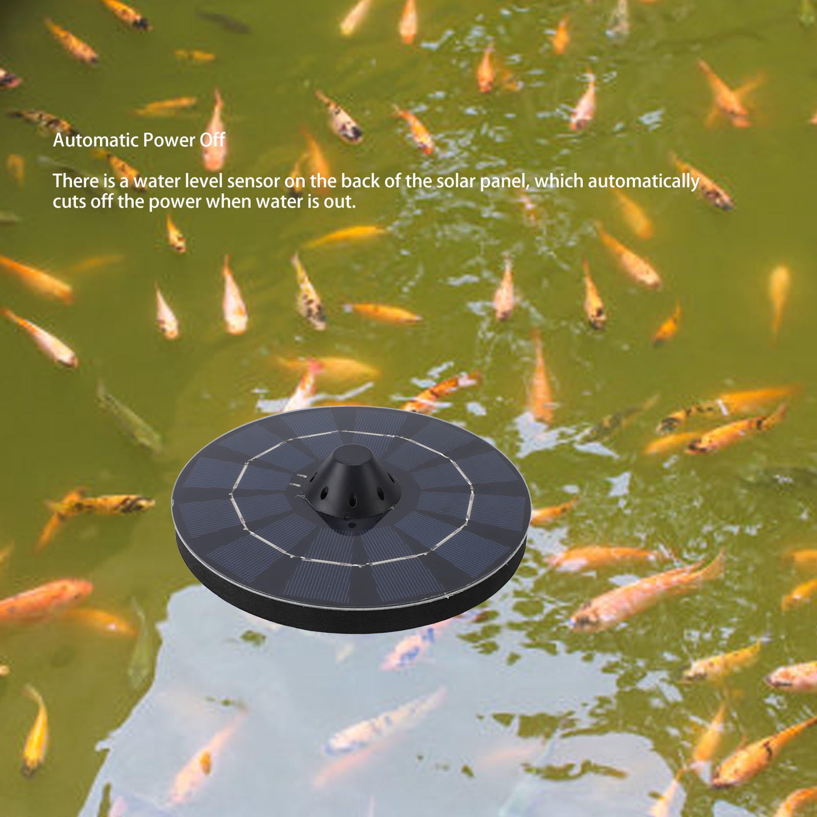 Yajisi Solar Floating Pond Aerator 2.5W Automatic Power Off 6V Water Pump – Solar Powered, Easy‑Float, Safe, Durable for Outdoor, Garden, Aquarium
