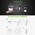 thumbnail image 2 of Irfora 140LED Luz de pared con energía solar PIR Luces con sensor de movimiento Lámpara de jardín impermeable al aire libre Luz de noche 3 modos de luz para jardín Patio Patio Valla Paisaje Patio Irfora traje de lámpara solar, 2 of 5