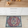 thumbnail image 3 of Ottomanson Non-Slip Small Area Rug for Entryway 2'3" x 3' Easy Clean & Durable Kitchen Mat, Red/Blue Oriental, 3 of 8