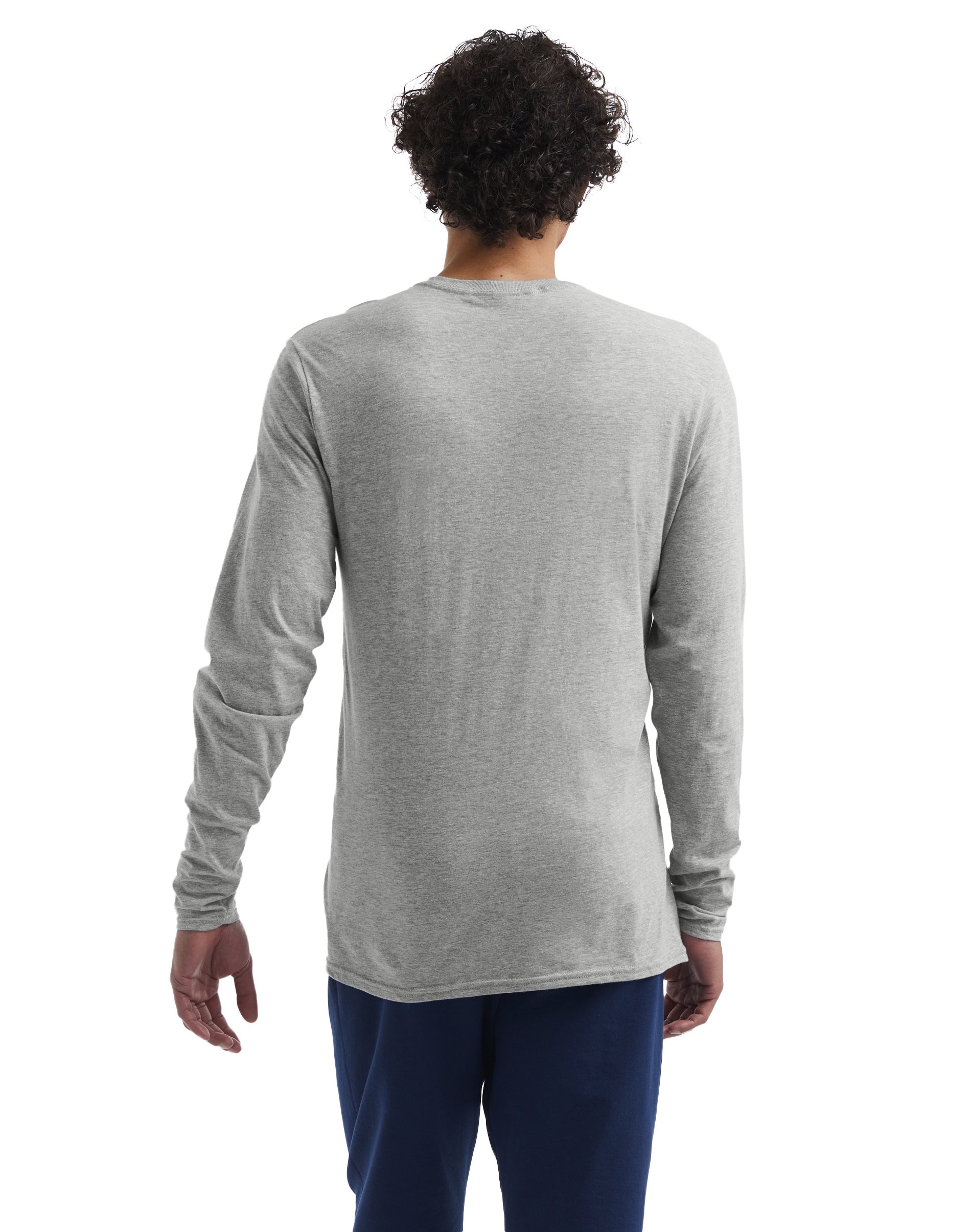 Hanes Men's Perfect-T Long Sleeve T-Shirt Ash S - image 3 of 8